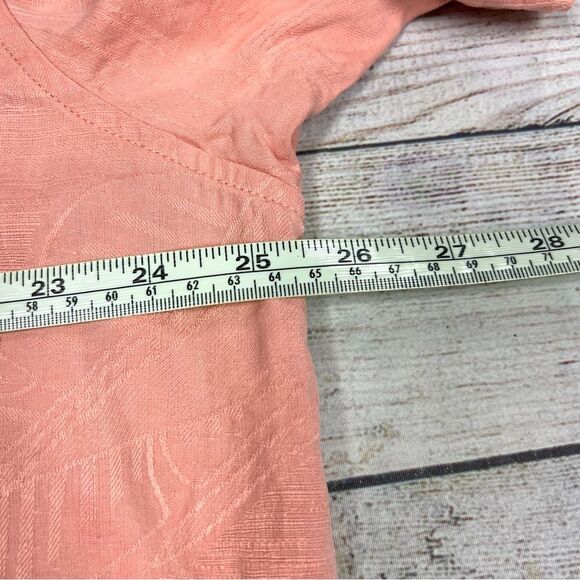 Tommy Bahama Mens Orange Button Down Hawaiian Shirt Silk Size XL - Picture 11 of 12